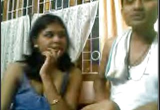 My acquaintance Asks His Indian Buddy To make Wife show her Udders On web cam