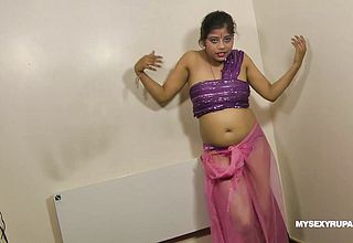 Gujarati Steamy babe Rupali Muddy talking And stripping showcase