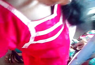 Tamil College Sizzling Breasts bosom in bus