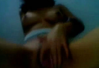 My Mischievous Indian Girlfriend luvs Wringing her Titties and Toying with Her Muff