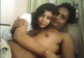 Horny inexperienced Indian mature duo spooning in Front of cam