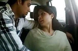 Super Super naughty Indian woman gives her paramour a adorable blow job In his Car
